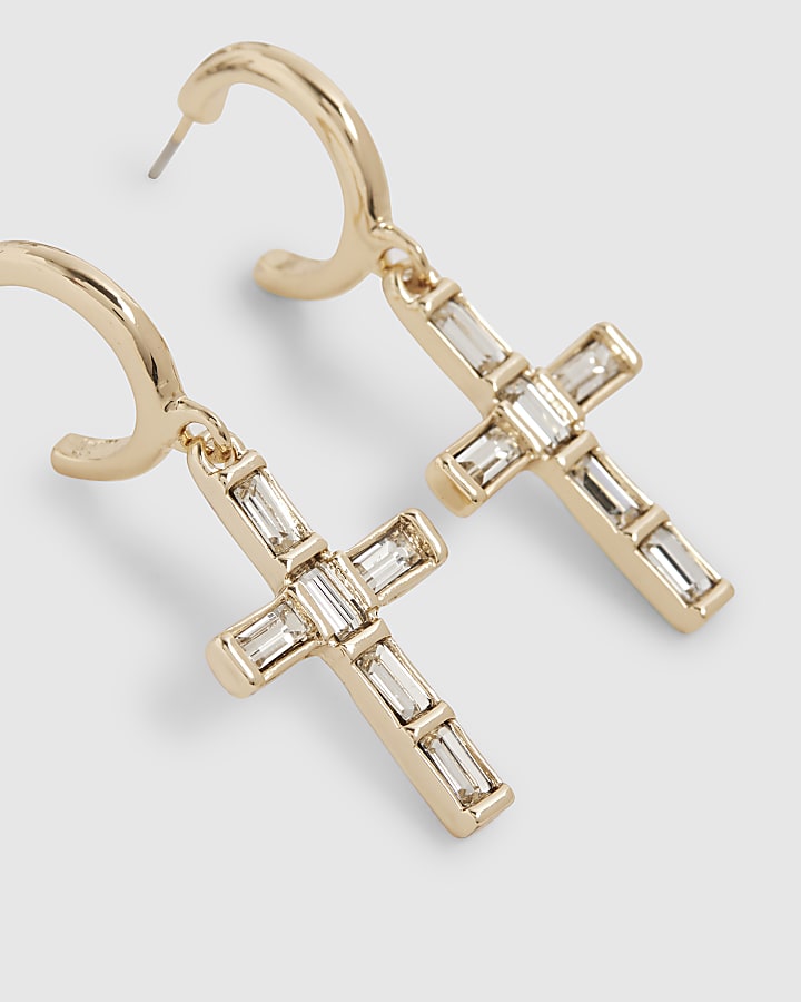 Silver Cross And Heart Earring Multipack