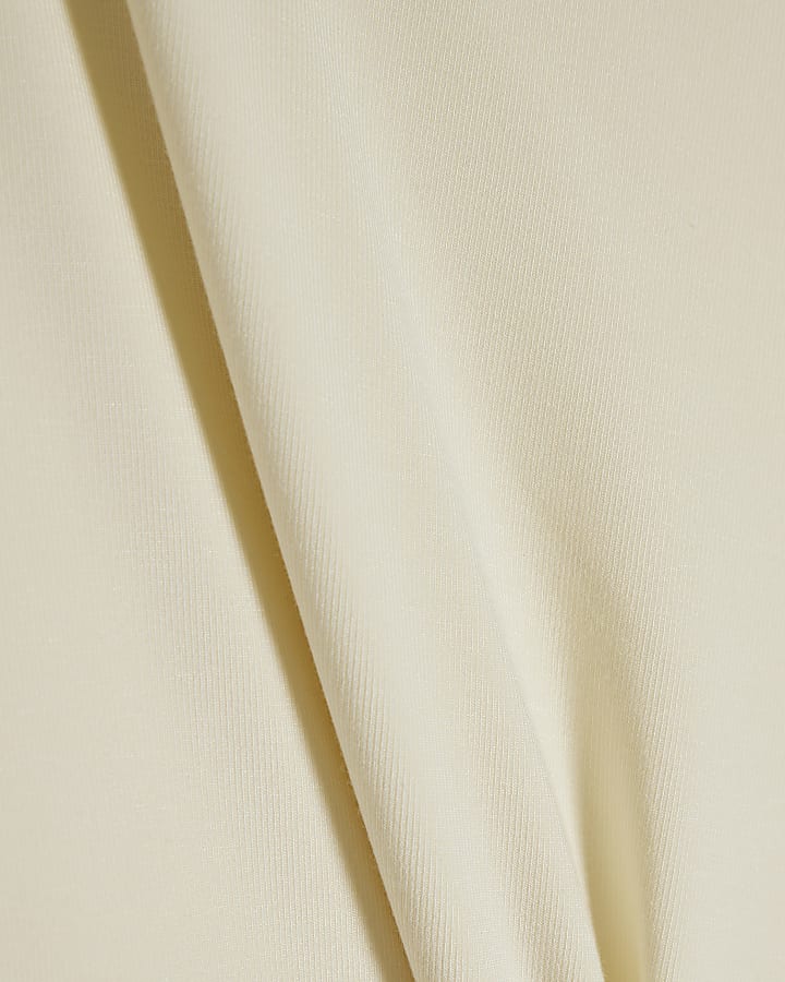 Cream Asymmetric Top