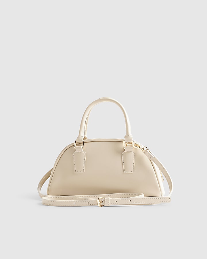 Cream Charm Bowler Bag