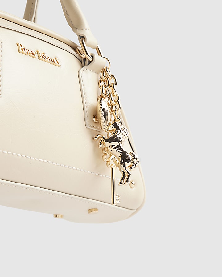 Cream Charm Bowler Bag