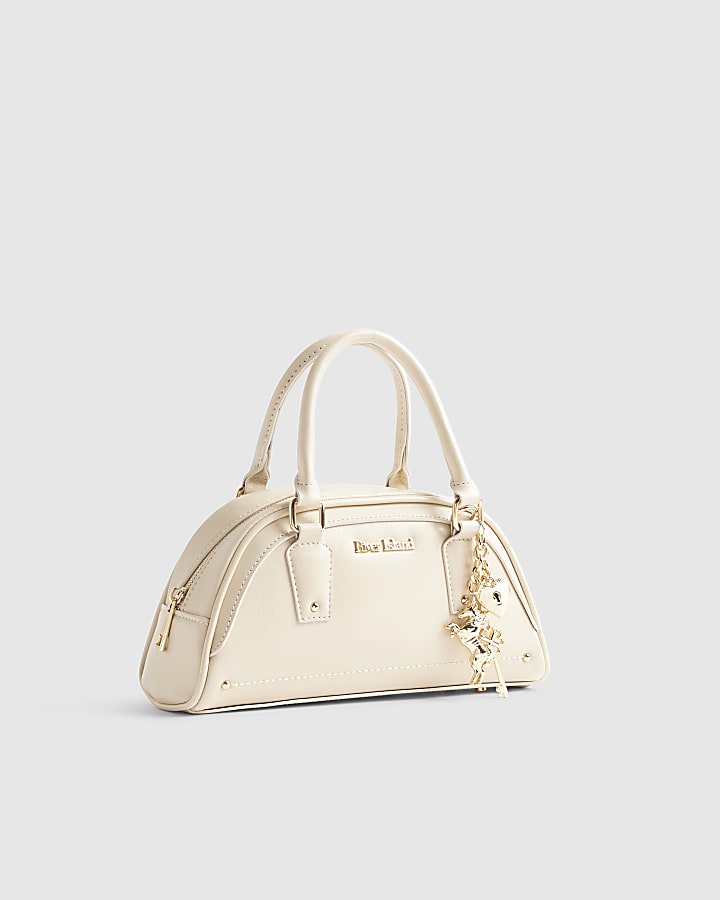 Cream Charm Bowler Bag