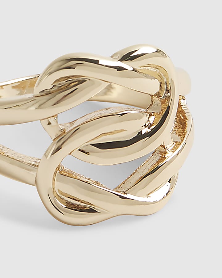Gold Double Knot Ring