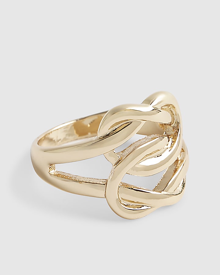 Gold Double Knot Ring