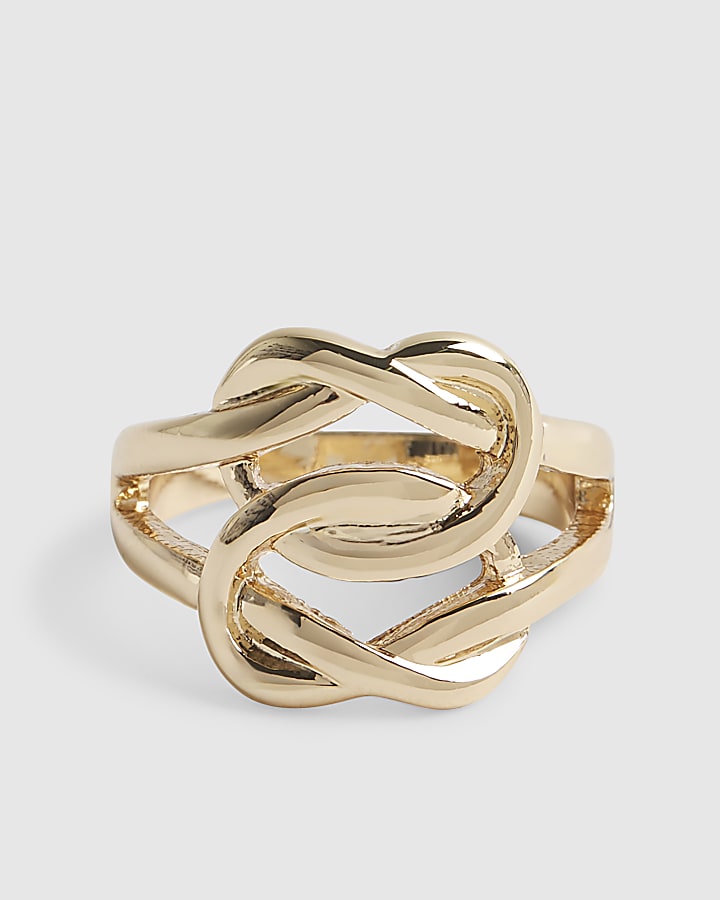 Gold Double Knot Ring