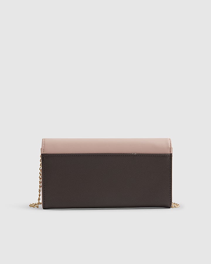Brown Flap Crossbody Purse