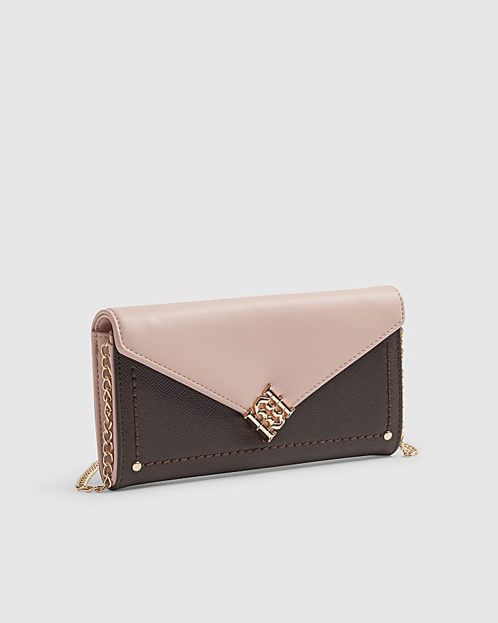 Brown Flap Crossbody Purse