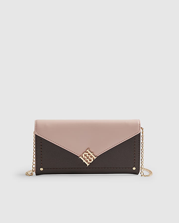Brown Flap Crossbody Purse