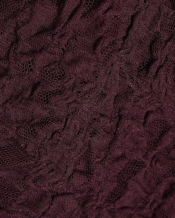 Purple Lace V Neck Cami Top