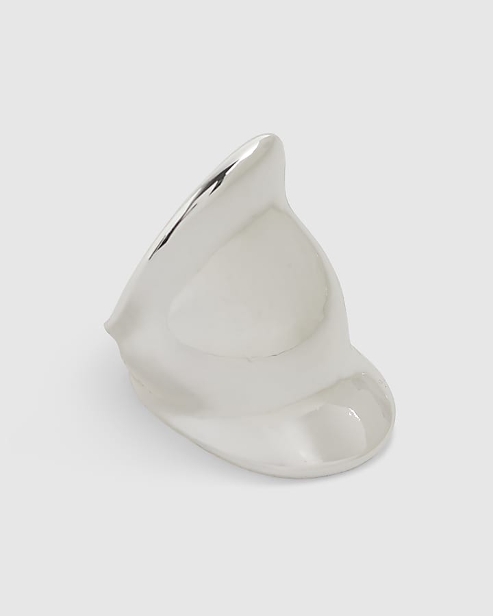 Silver Oversized Band Ring