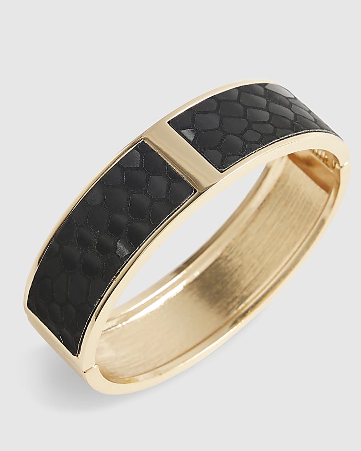 Black Snake Print Bangle