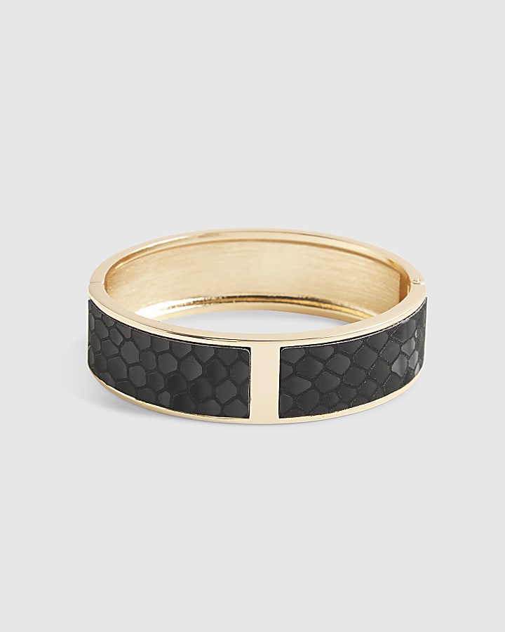 Black Snake Print Bangle