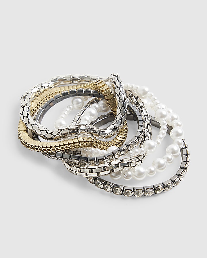 Multi Colour Stretch Multipack Bracelets
