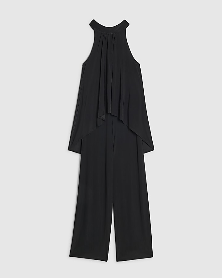 Black Halter Neck Jumpsuit