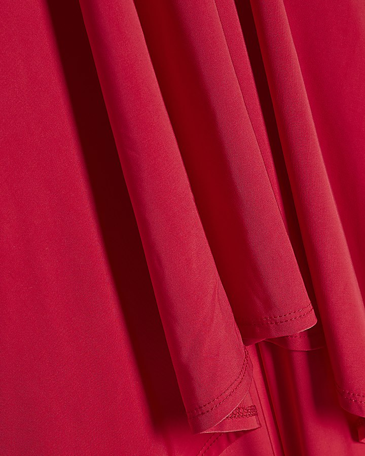 Red Halter Neck Jumpsuit