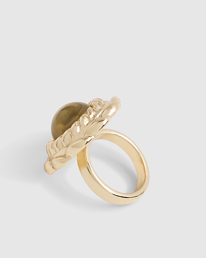 Green Gem Statement Ring
