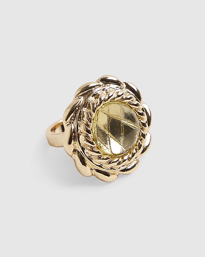 Green Gem Statement Ring