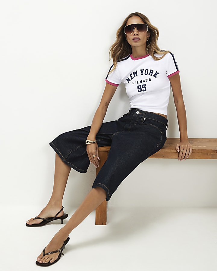 Cream New York Fitted T-Shirt