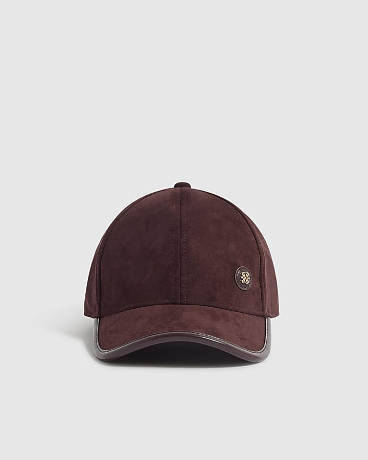 Burgundy Faux Suede Cap