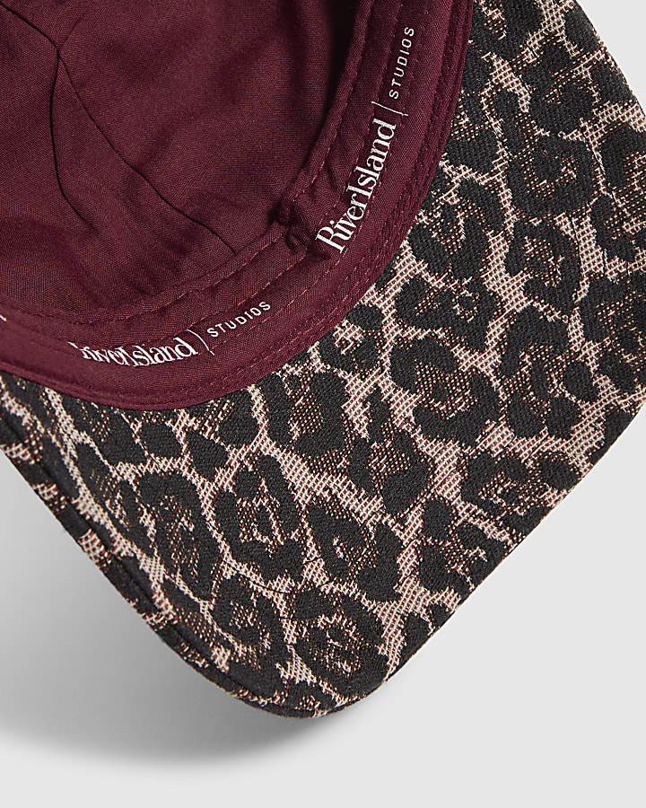 Brown Leopard Cap