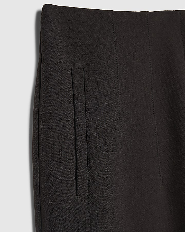 Brown High Waisted Cigarette Trousers