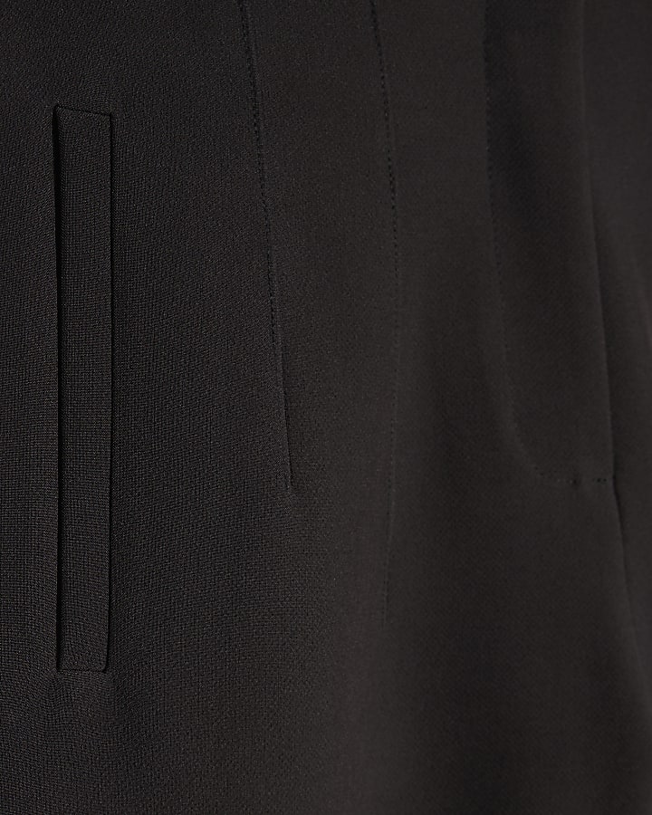 Petite Brown High Waisted Cigarette Trousers