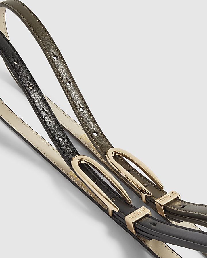 Black Super Skinny Belt Pack