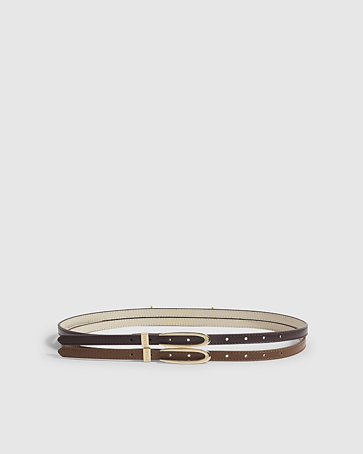 Brown Super Skinny Belt Pack