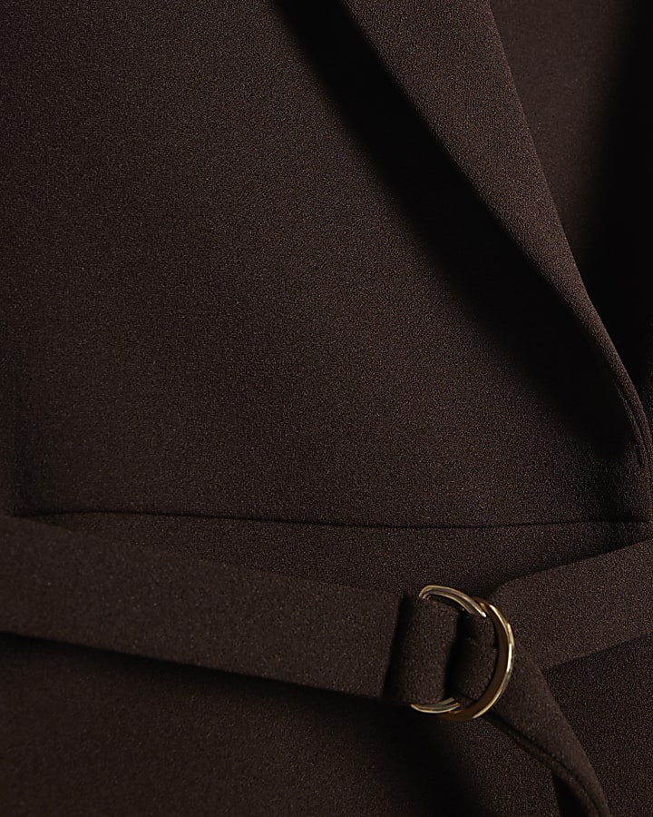 Brown Elasticated Waistcoat