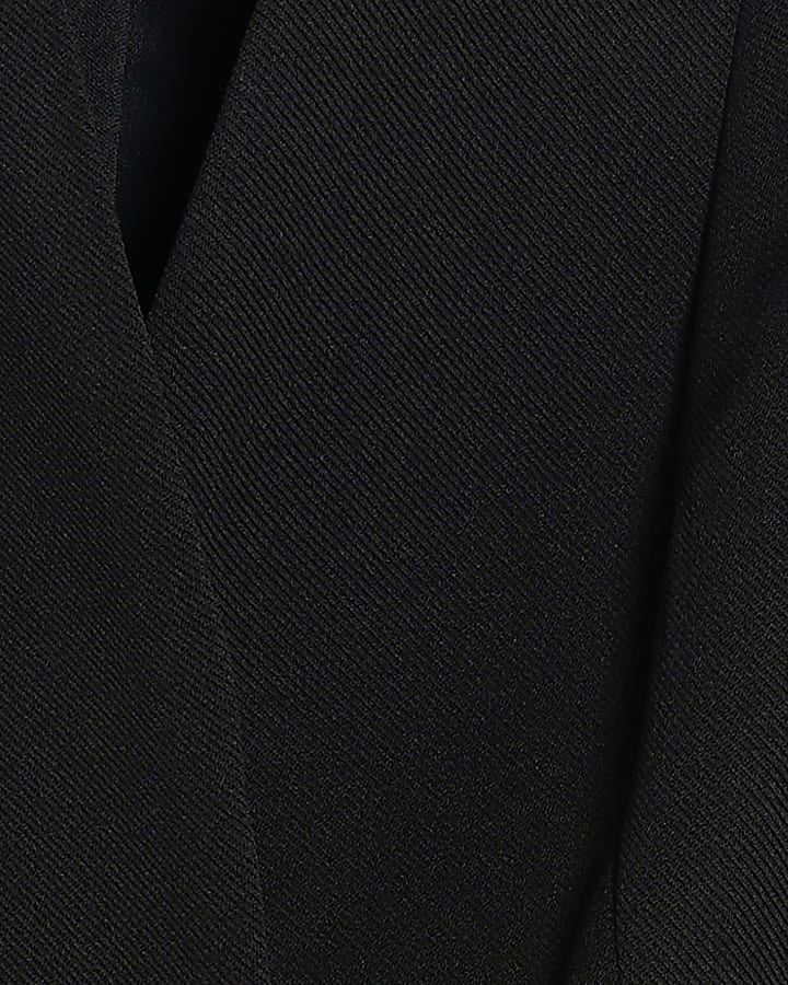 Black Gold Buckle Belted Blazer