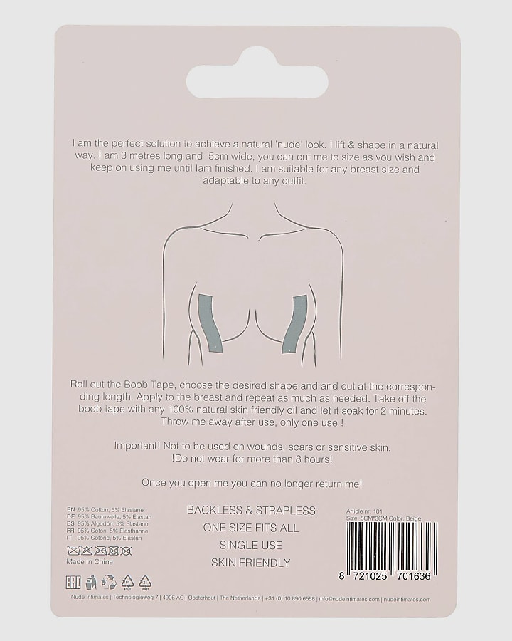 Beige Stick On Boob Tape