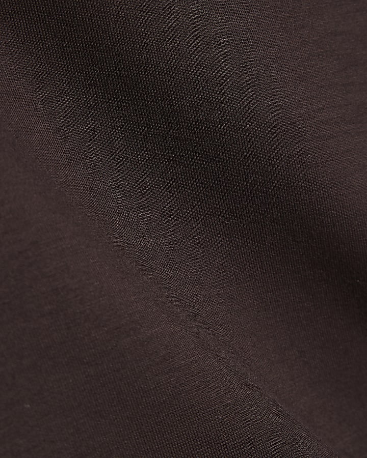 Brown Premium Shoulder Pad T-Shirt
