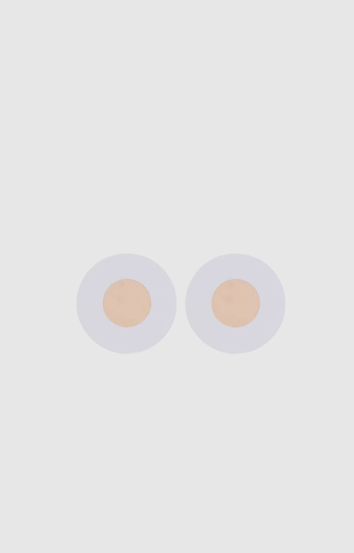 Beige Stick On Satin Nipple Covers