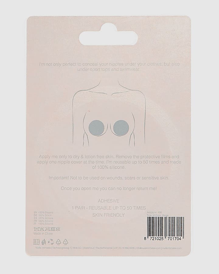 Beige Stick On Silicone Nipple Covers