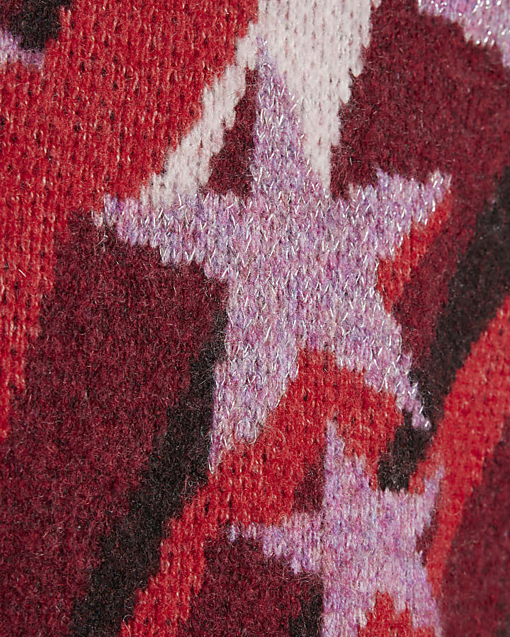 Pink Shooting Star Knit Cardigan