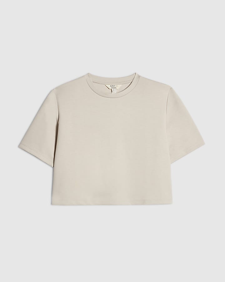 Cream Premium Shoulder Pad T-Shirt