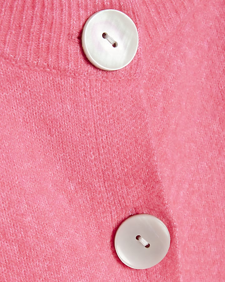 Pink Button Up Cardigan