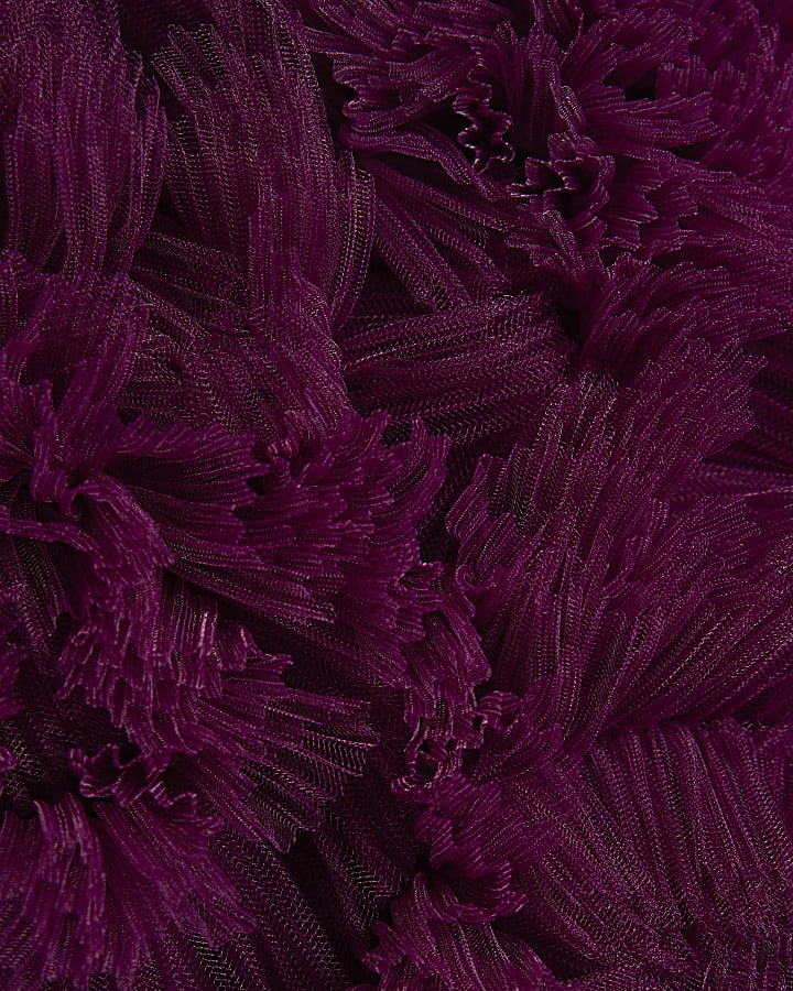 Purple Ruffle Frill Bodysuit
