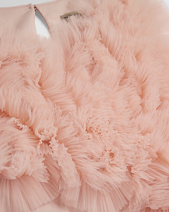 Pink Ruffle Frill Bodysuit