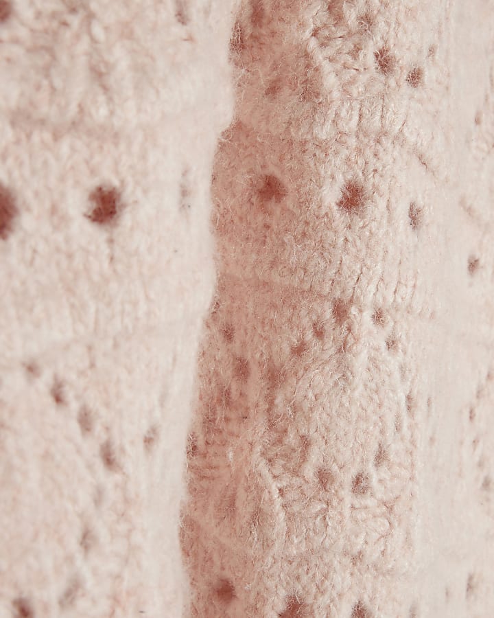 Pink Open Stitch Jumper