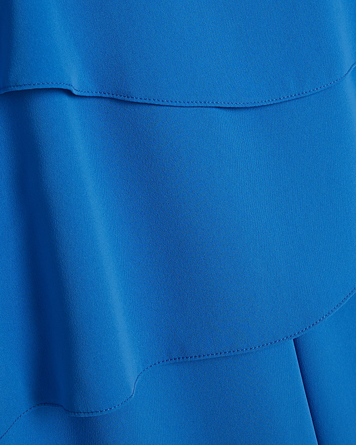Blue Overlay Jumpsuit
