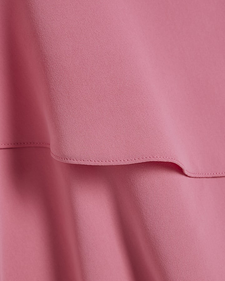 Pink Frill Layered Playsuit