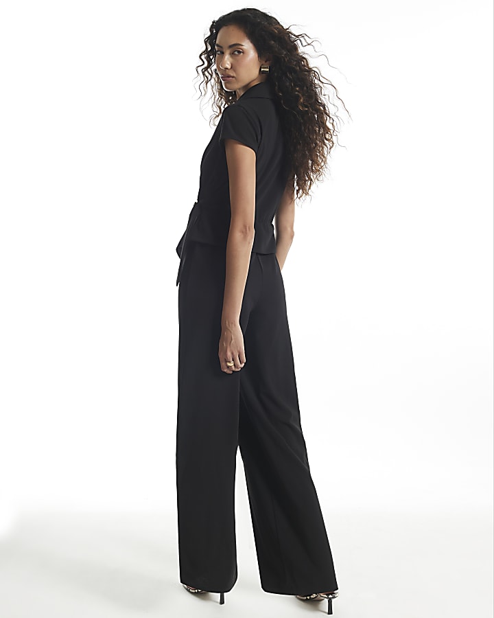 Black Buckle Jumpsuit