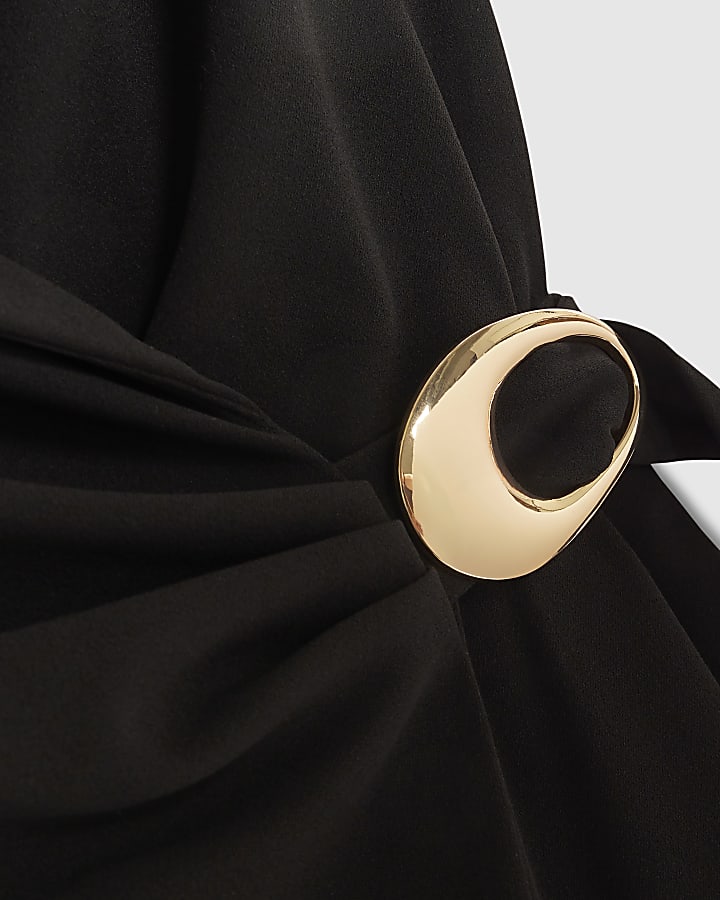 Black Buckle Jumpsuit