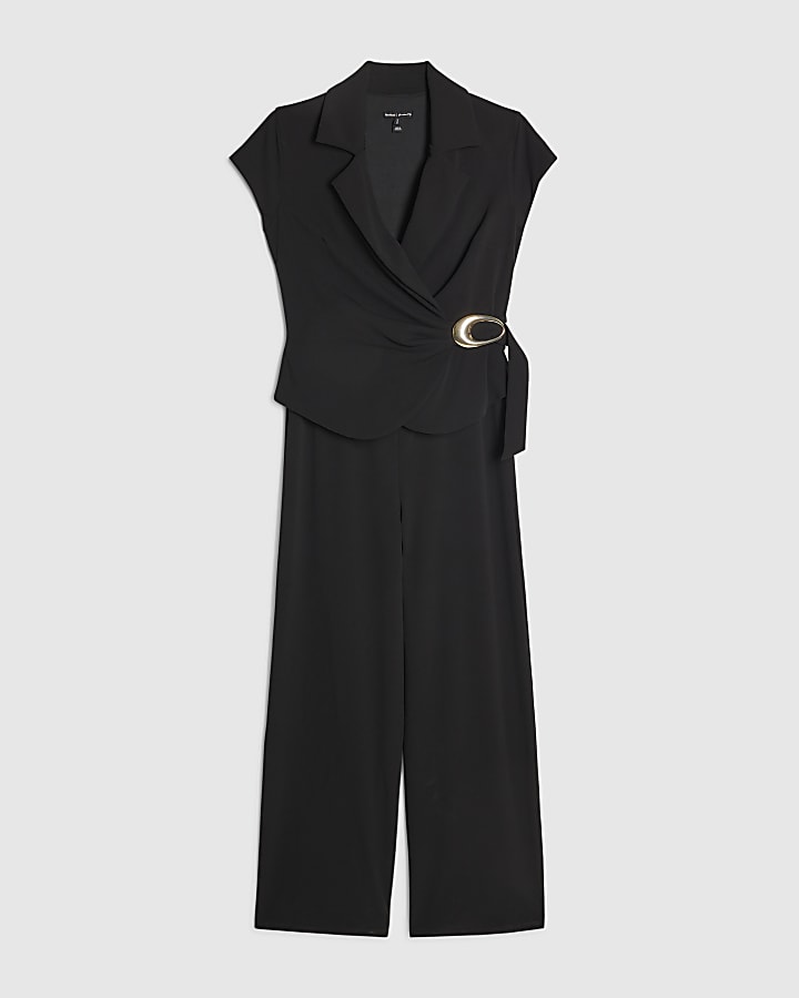 Black Buckle Jumpsuit