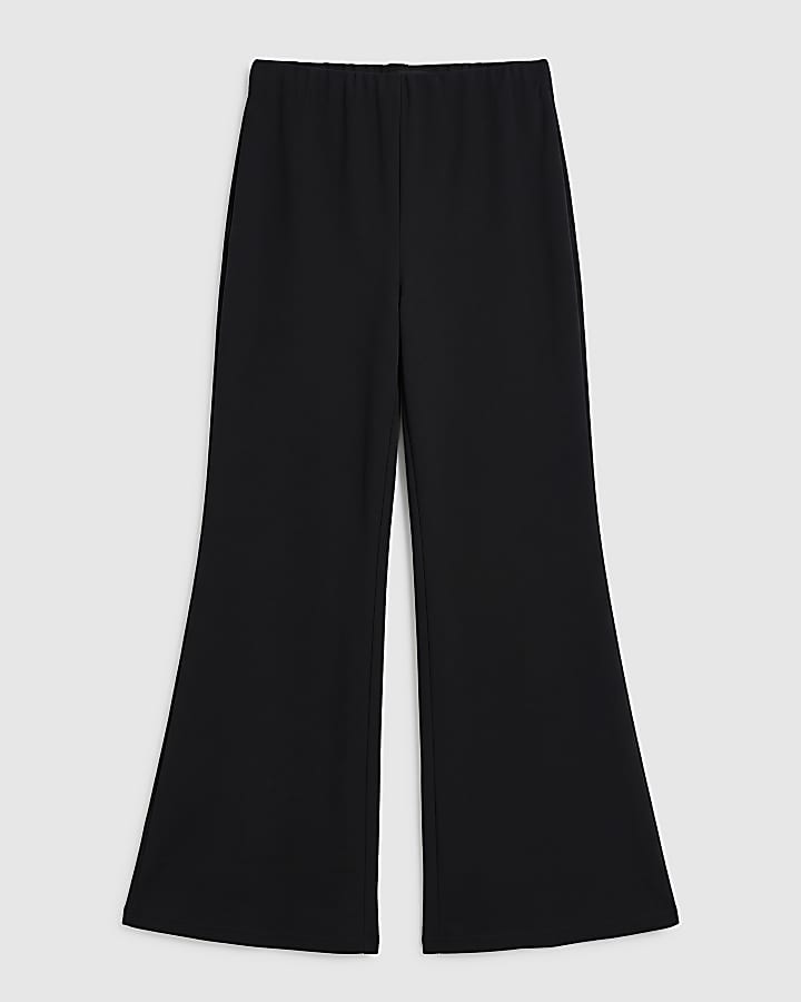 Black Kick Flare Trousers