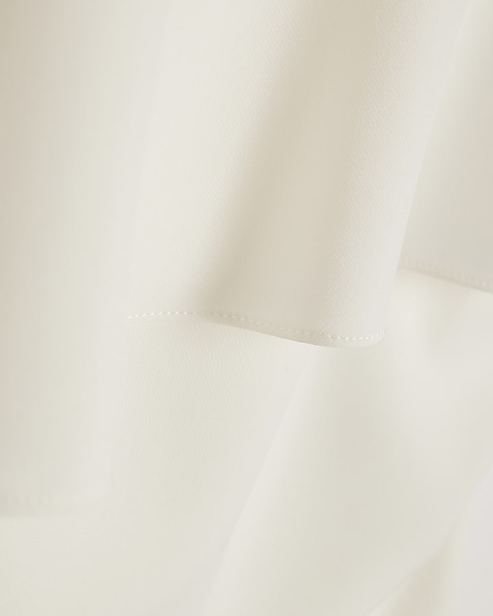 White Cape Blouse