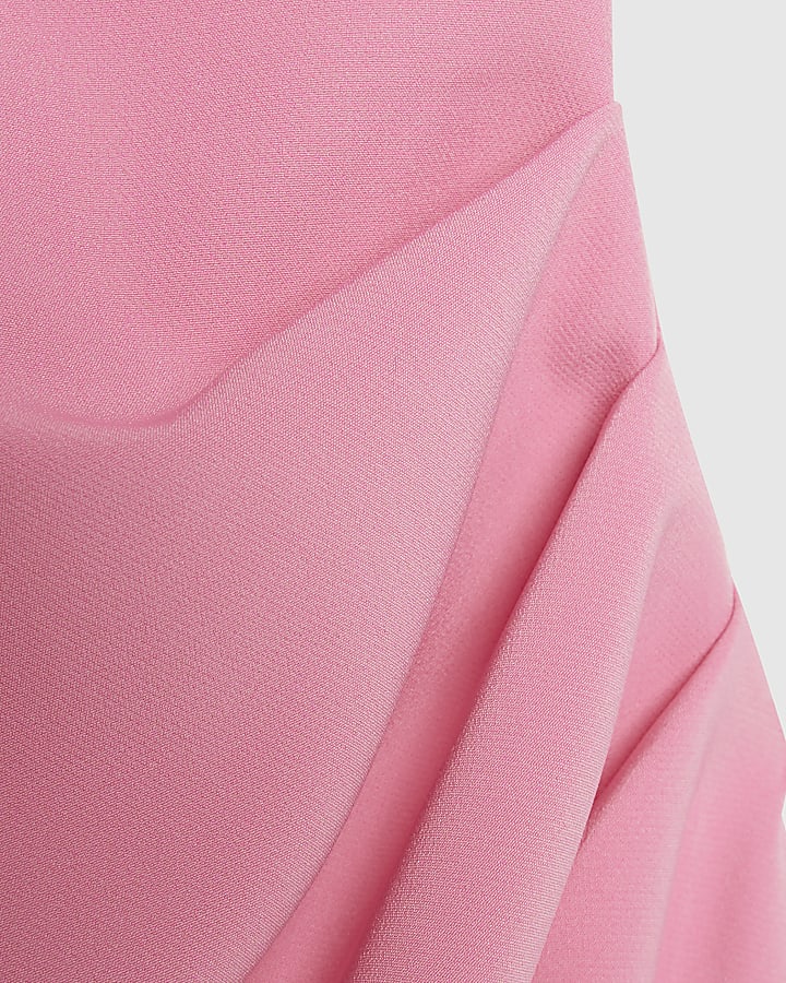 Pink Cape Mini Dress