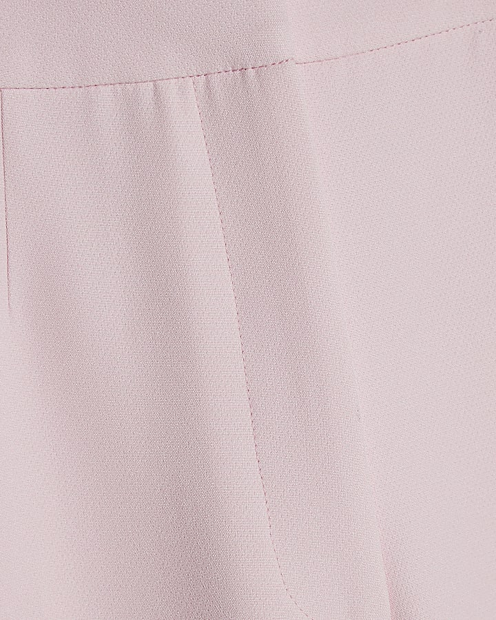 Petite Pink Flare Trousers