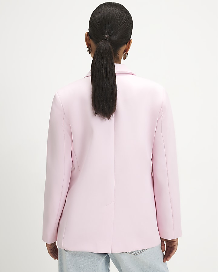 Petite Pink Oversized Blazer