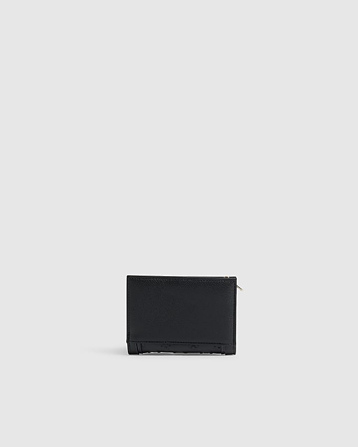 Black RI Embossed Medium Foldout Purse